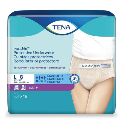 TENA ProSkin Protective Incontinence Underwear for Women, Moderate Absorbency