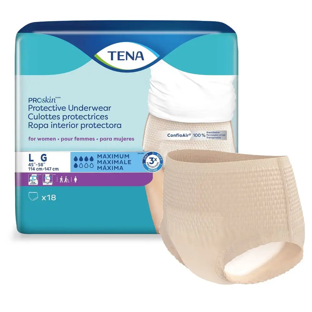 TENA ProSkin Protective Incontinence Underwear for Women, Moderate Absorbency
