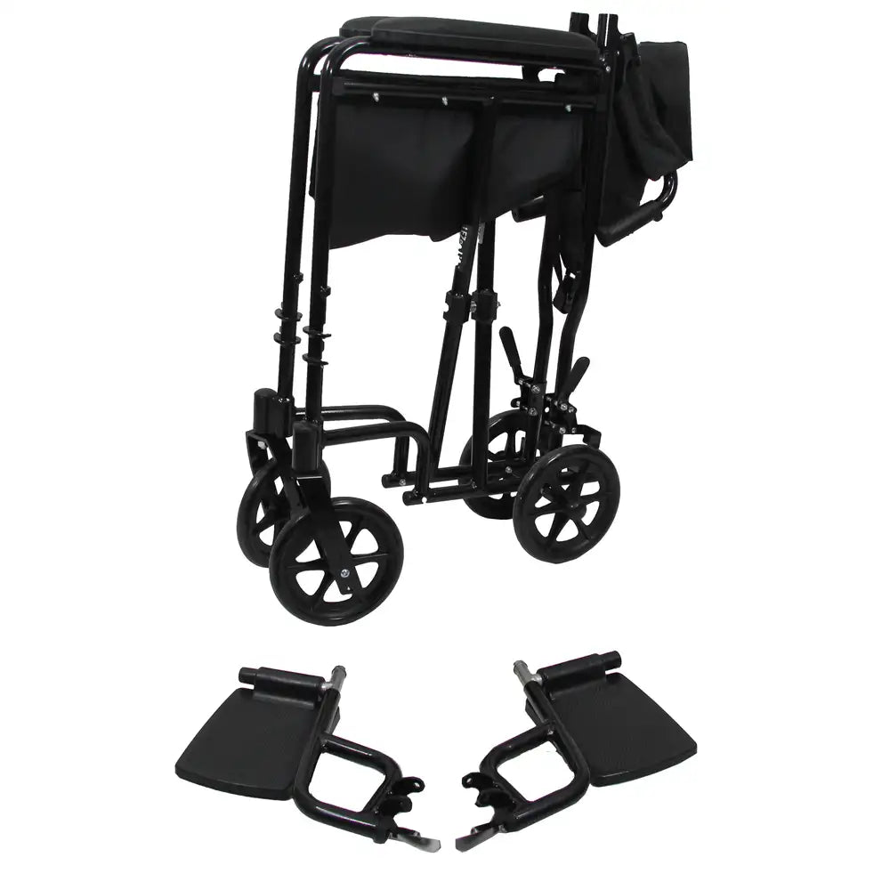 EZee Life CH1042 Lightweight Transport Chair | 18.5 x 15.75 in Seat Canada