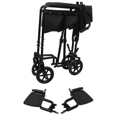 EZee Life CH1042 Lightweight Transport Chair | 18.5 x 15.75 in Seat Canada