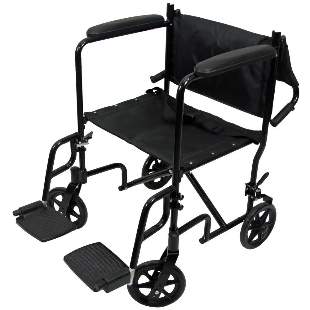 EZee Life CH1042 Lightweight Transport Chair | 18.5 x 15.75 in Seat Canada