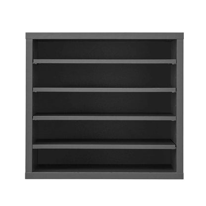 VEVOR Wooden Literature Organizer 5 Compartments with Adjustable Shelves Grey