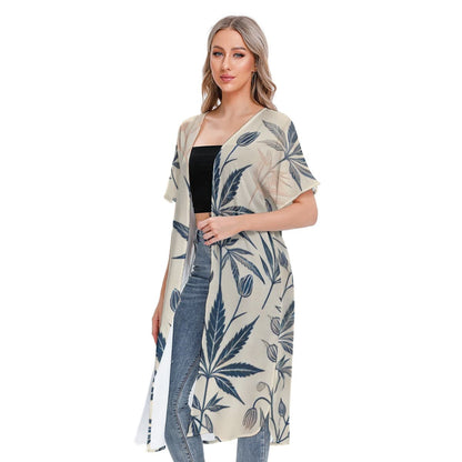 Soft Sativa Cardigan - Comfortable Short Sleeve Style