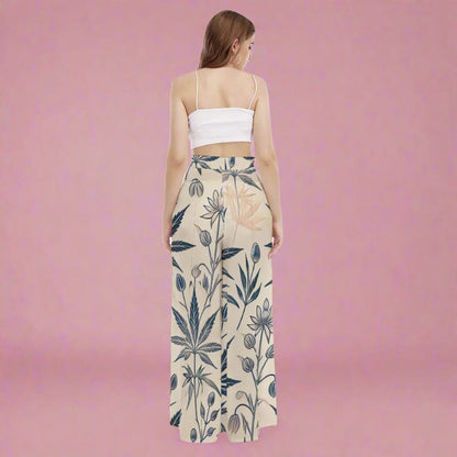 Soft Sativa Trousers - Wide Leg Comfort and Style